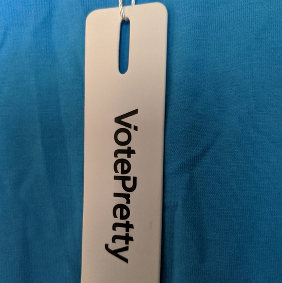 Blue Empire Waist Dress NWT - Picture 2 of 4